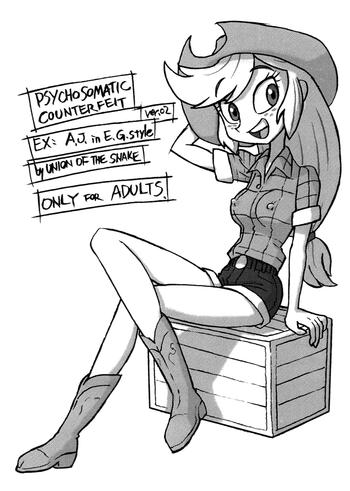 Latex Psychosomatic Counterfeit EX: A.J. in E.G. Style- My little pony friendship is magic hentai Pick Up