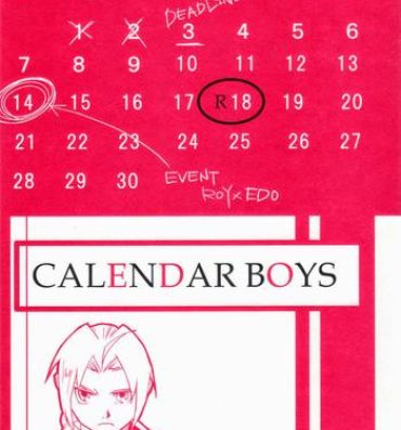 Teenie Calendar Boys- Fullmetal alchemist hentai Real Orgasm